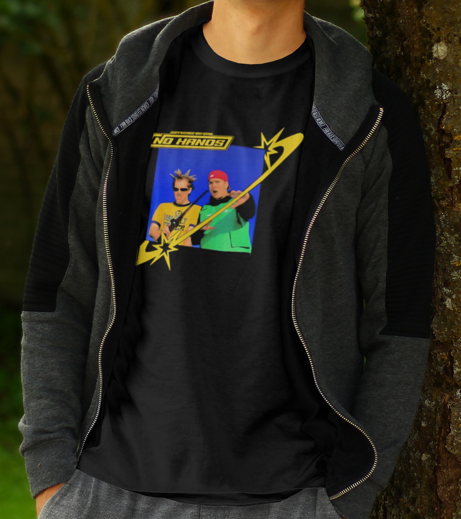 Joey Valence And Brae No Hands Retro Graphic Duo In Yellow And Green With Starburst T-Shirt