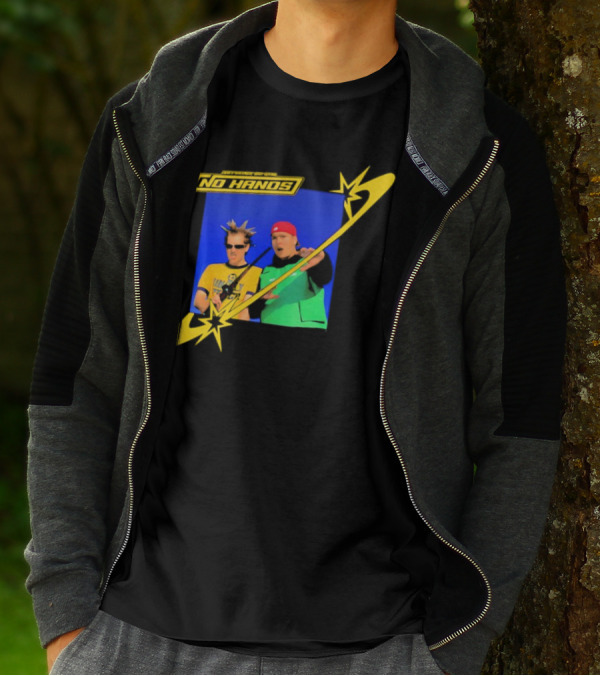 Joey Valence And Brae No Hands Retro Graphic Duo In Yellow And Green With Starburst T-Shirt