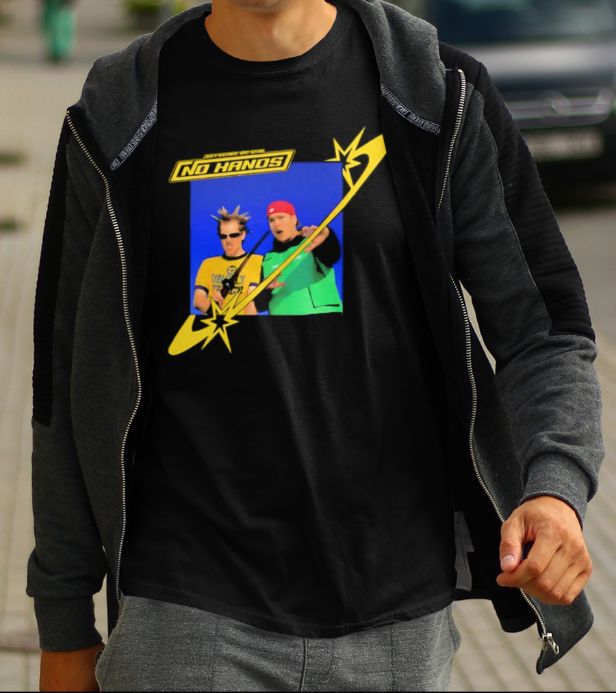 Joey Valence And Brae No Hands Retro Graphic Duo In Yellow And Green With Starburst T-Shirt