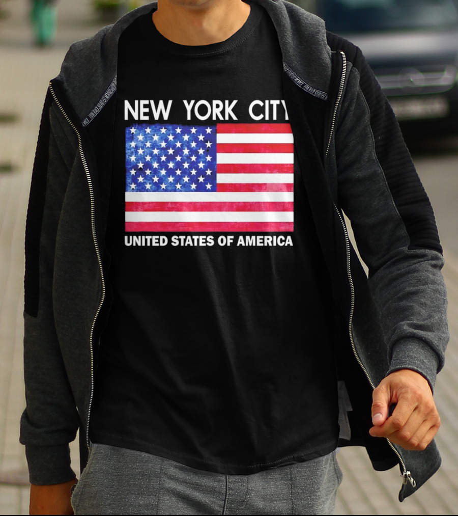 NEW YORK CITY UNITED STATES OF AMERICA FLAG T-Shirt