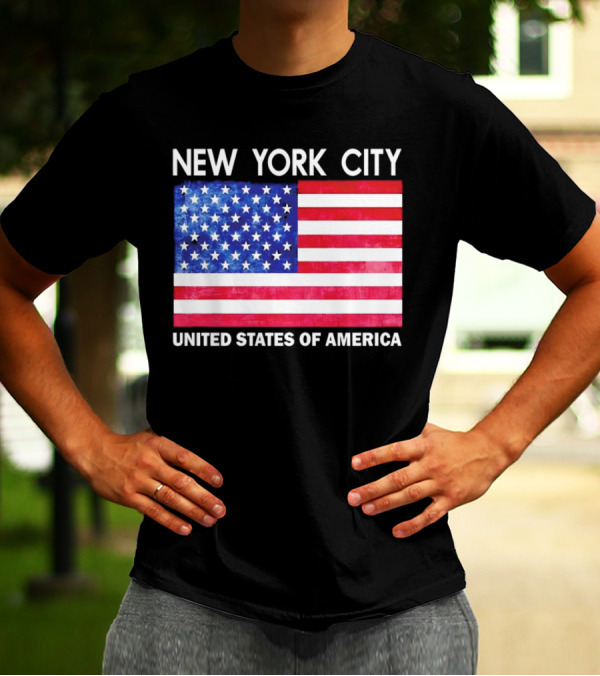 NEW YORK CITY UNITED STATES OF AMERICA FLAG T-Shirt