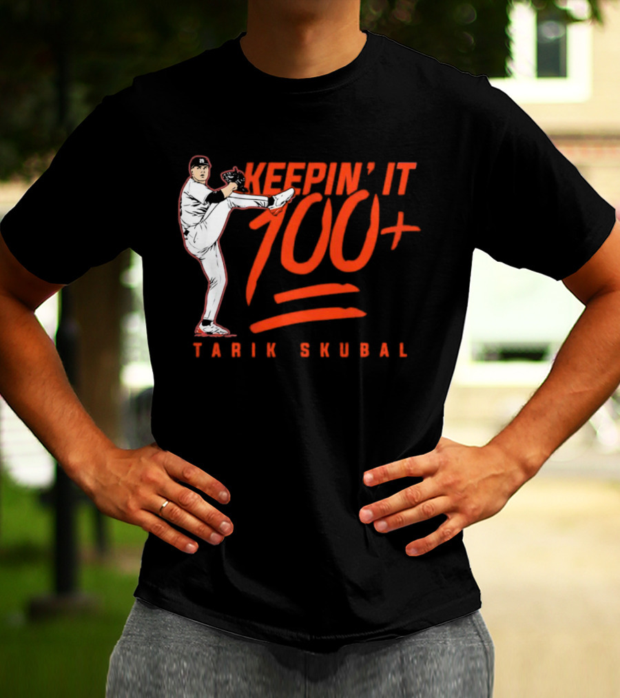 Tarik Skubal Keepin’ It 100+ Pitcher Pose T-Shirt