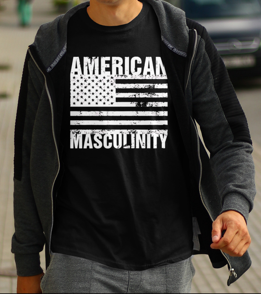 AMERICAN MASCULINITY USA FLAG T-Shirt