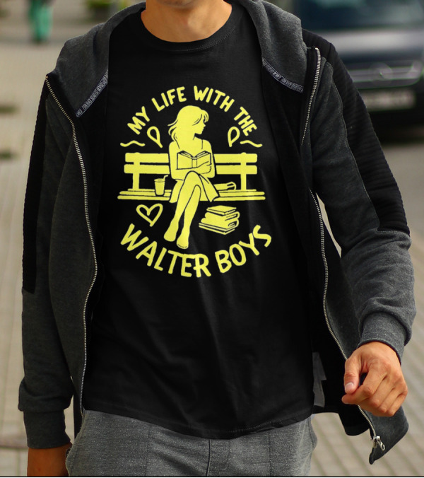 My Life With The Walter Boys Book Reader On Park Bench T-Shirt