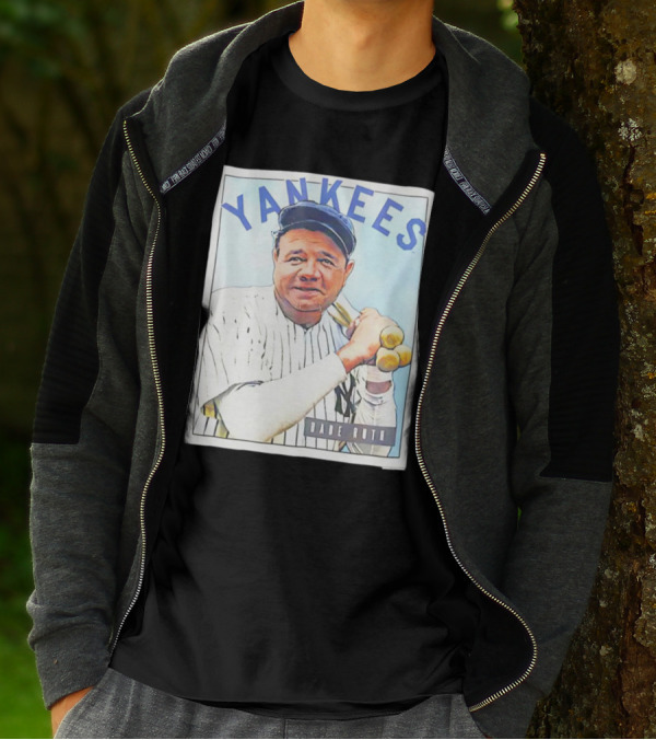 YANKEES Babe Ruth Baseball T-Shirt