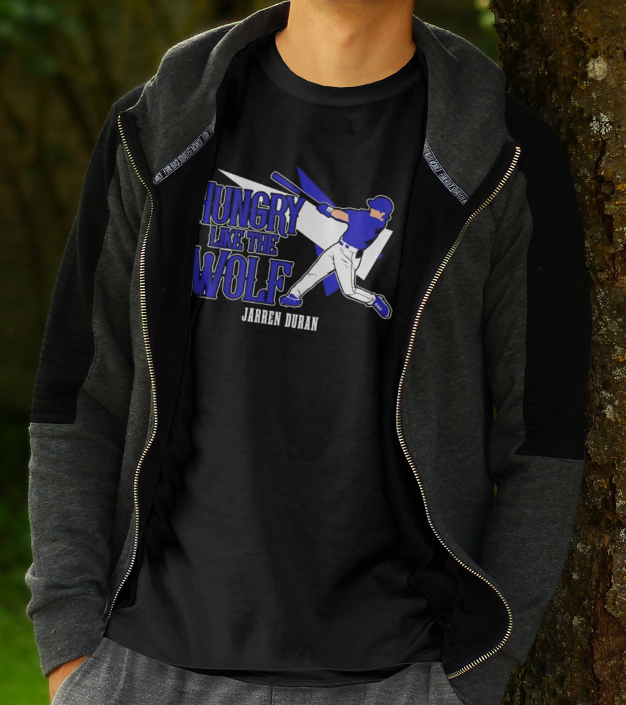 Jarren Duran Hungry Like The Wolf Boston Red Sox Baseball T-Shirt