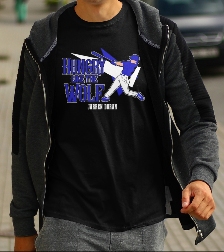 Jarren Duran Hungry Like The Wolf Boston Red Sox Baseball T-Shirt