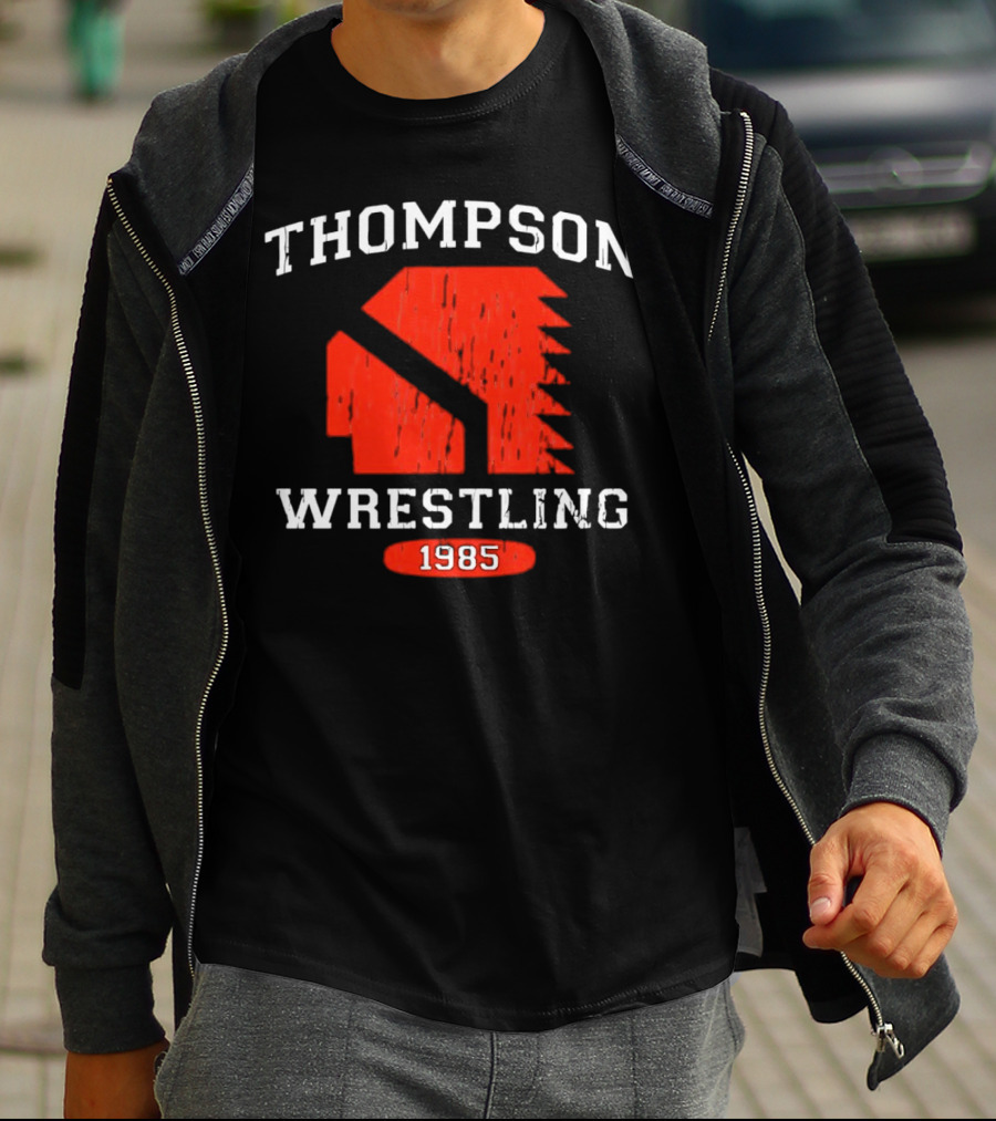 Thompson Wrestling 1985 Red Spartan T-Shirt