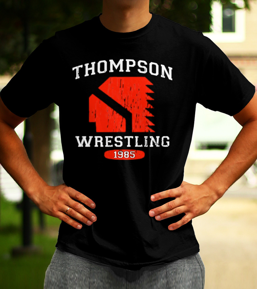 Thompson Wrestling 1985 Red Spartan T-Shirt