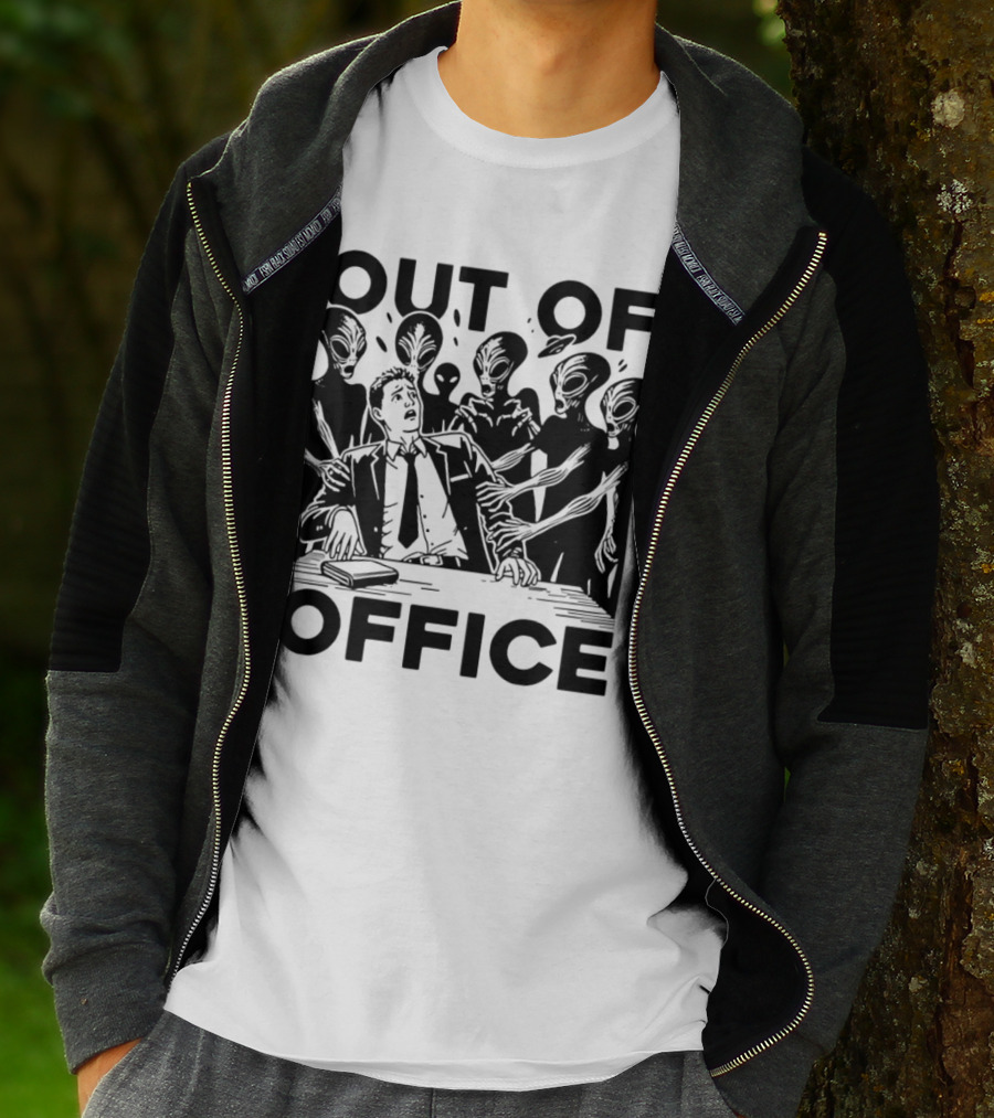 Out Of Office Surrounded By Aliens T-Shirt