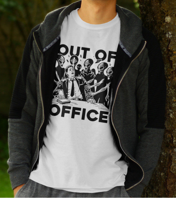 Out Of Office Surrounded By Aliens T-Shirt