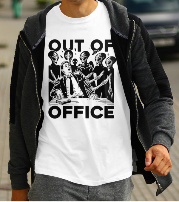 Out Of Office Surrounded By Aliens T-Shirt