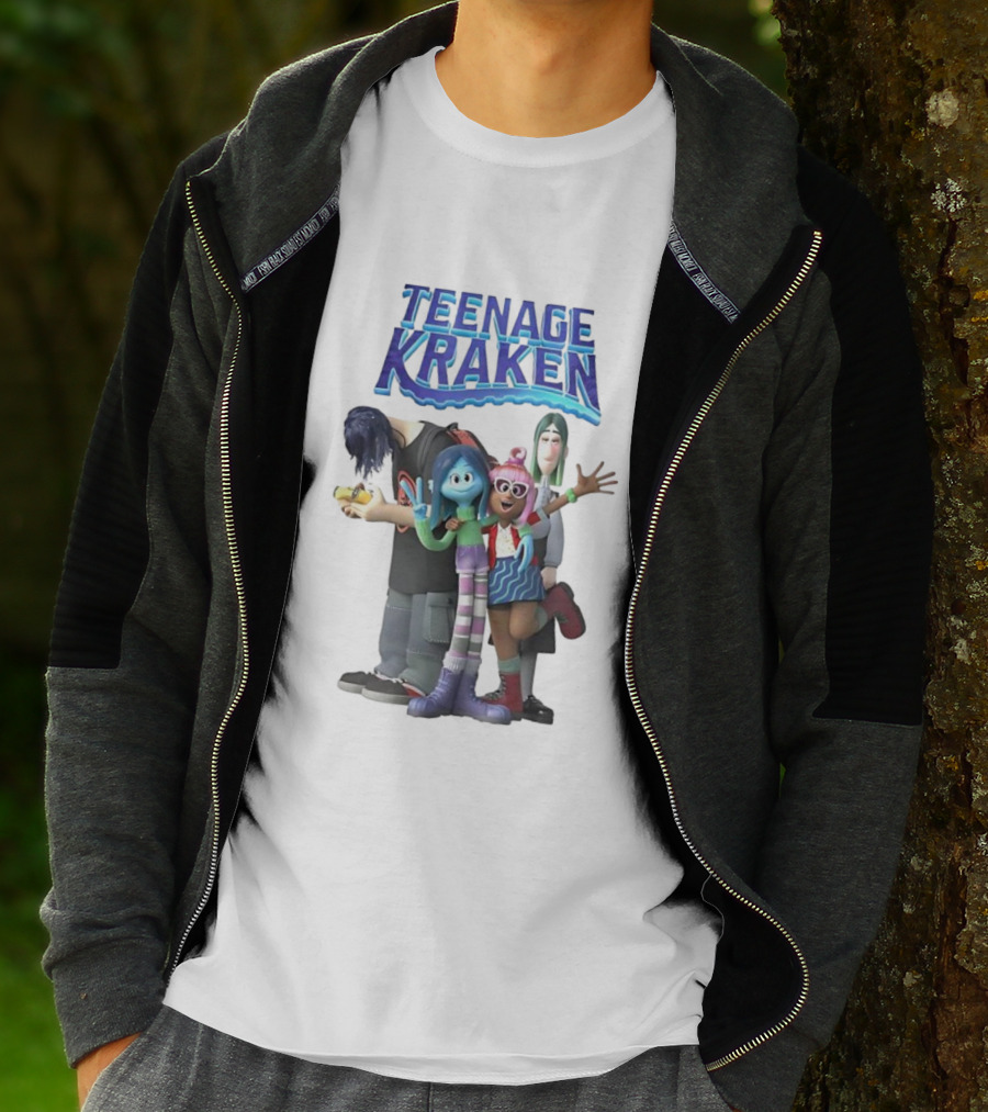 Teenage Kraken Animated Characters Ensemble T-Shirt