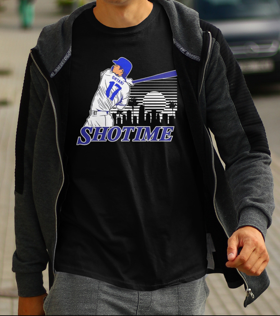 Ohtani 17 Shotime Skyline Baseball Player Dodgers Los Angeles T-Shirt