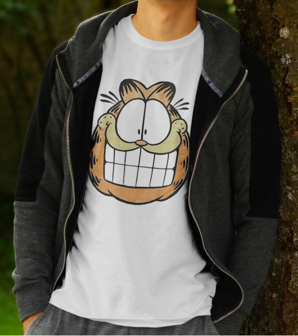 Garfield Big Face Classic Retro Comic Cat T-Shirt