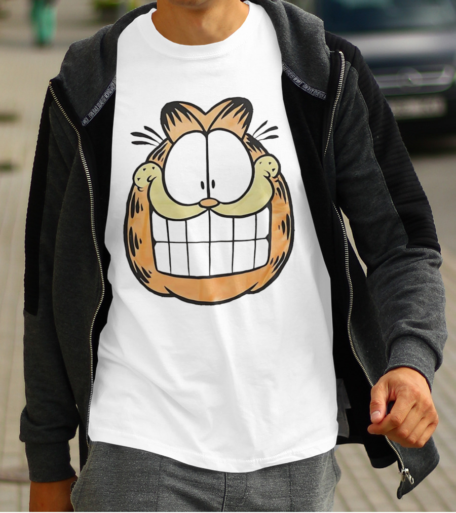 Garfield Big Face Classic Retro Comic Cat T-Shirt