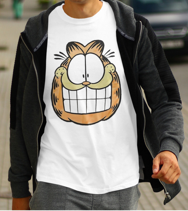 Garfield Big Face Classic Retro Comic Cat T-Shirt