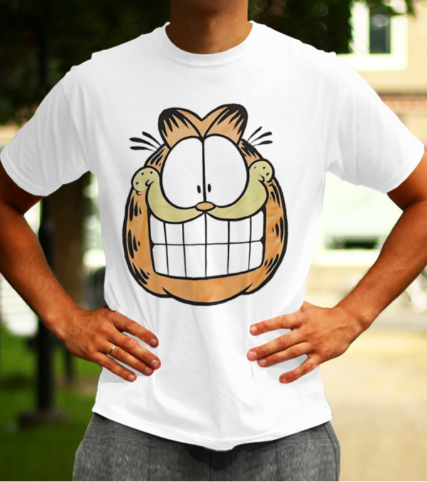 Garfield Big Face Classic Retro Comic Cat T-Shirt