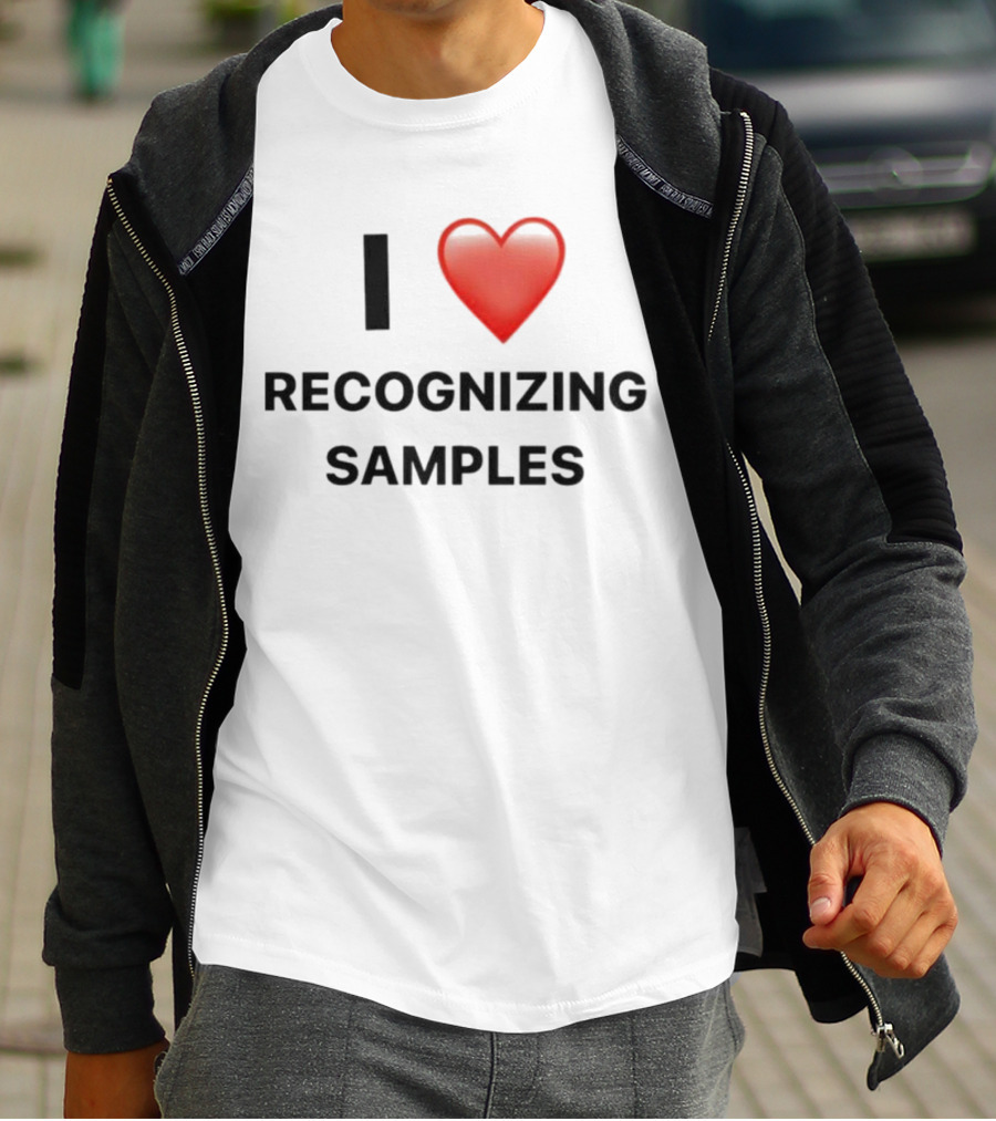 I Love Recognizing Samples Heart T-Shirt