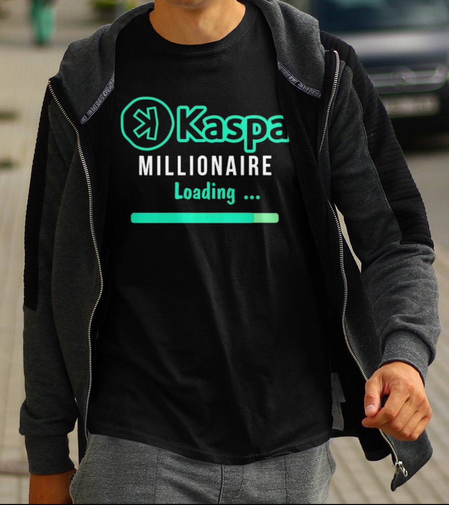 Kaspa Millionaire Loading Icon With Progress Bar T-Shirt