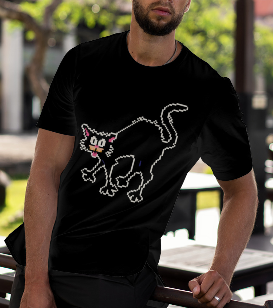 The Tom Ward Show Tom Cat 8 Bit Retro Pixel T-Shirt