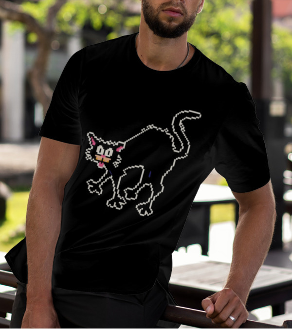 The Tom Ward Show Tom Cat 8 Bit Retro Pixel T-Shirt
