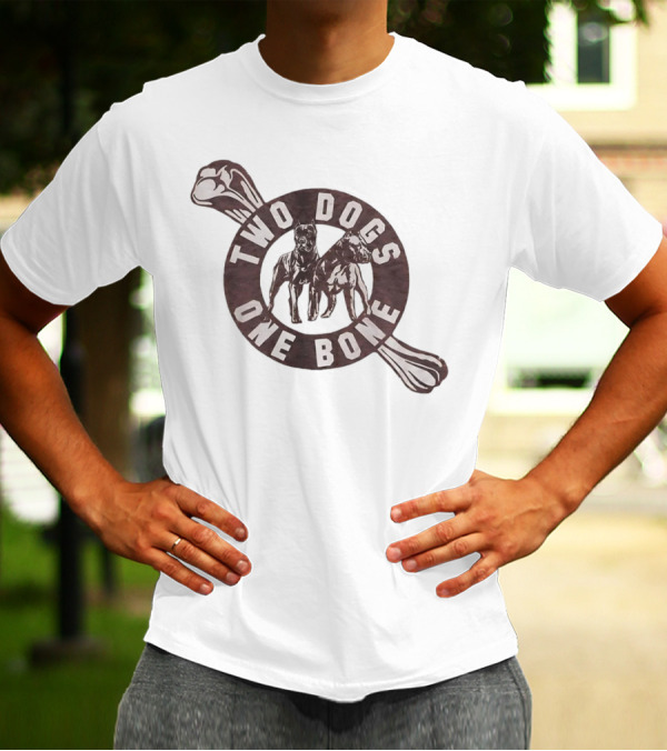 Two Dogs One Bone Pittsburgh Football Rivalry Inspired T-Shirt