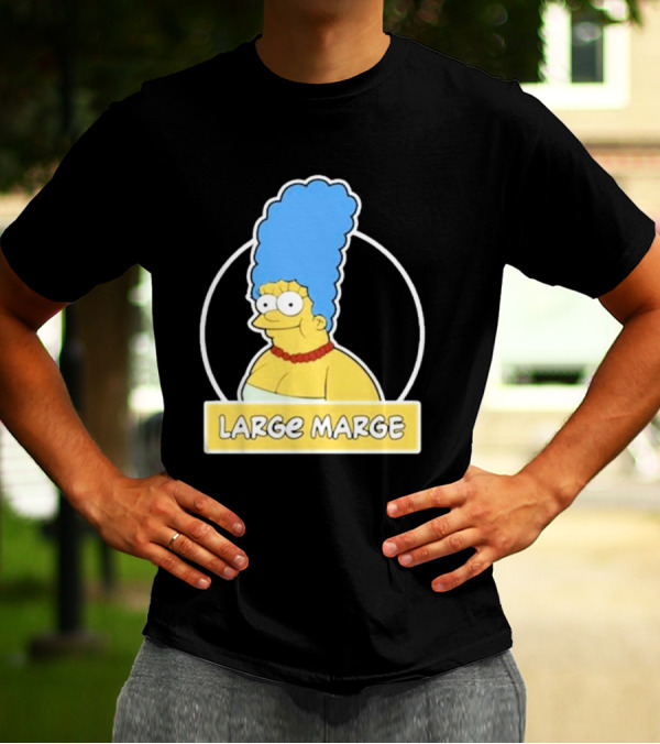 Justin Danger Nunley Large Marge Blue Hair Red Necklace Yellow Skin T-Shirt