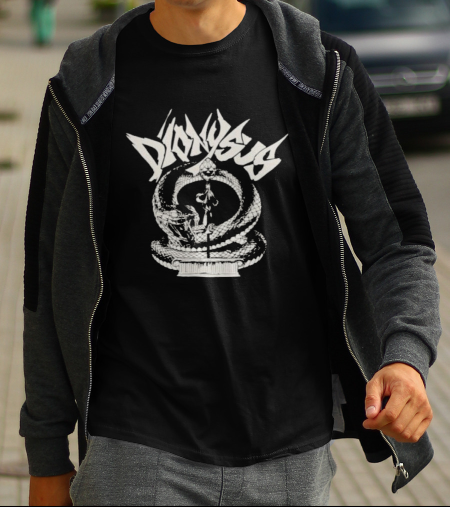 Kweeshop Dionysus Snake Icon Mythical T-Shirt
