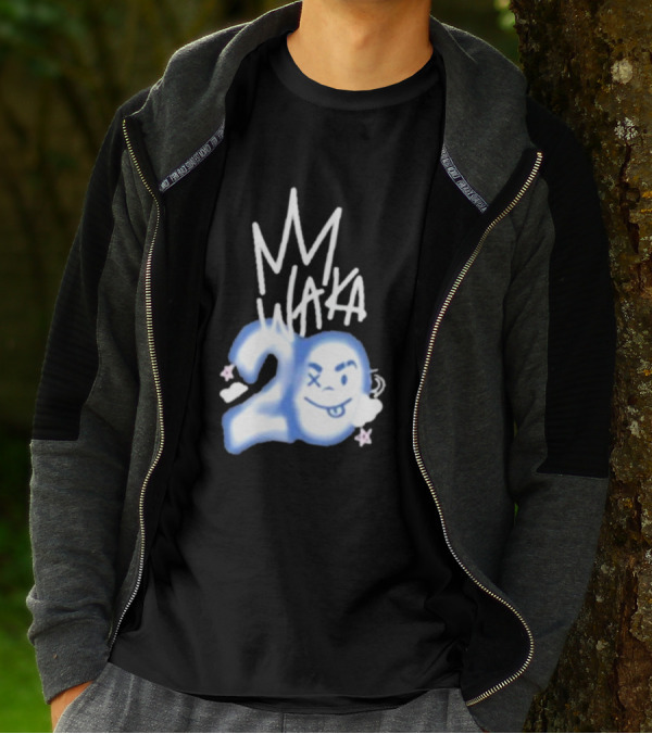 Waka Crew Waka 20 Birthday Bundle MM Style Cloud Star Emoji T-Shirt
