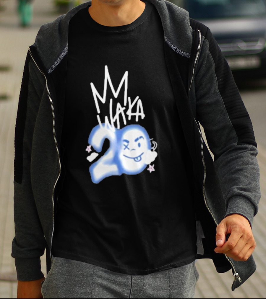 Waka Crew Waka 20 Birthday Bundle MM Style Cloud Star Emoji T-Shirt