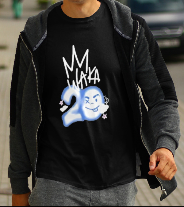 Waka Crew Waka 20 Birthday Bundle MM Style Cloud Star Emoji T-Shirt