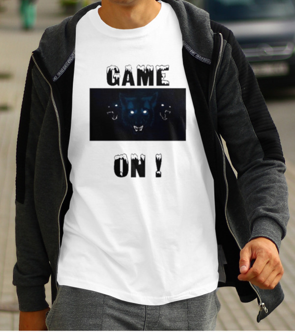 Wolvesden Game On Fierce Trio Wolf Face T-Shirt