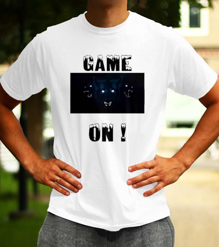 Wolvesden Game On Fierce Trio Wolf Face T-Shirt