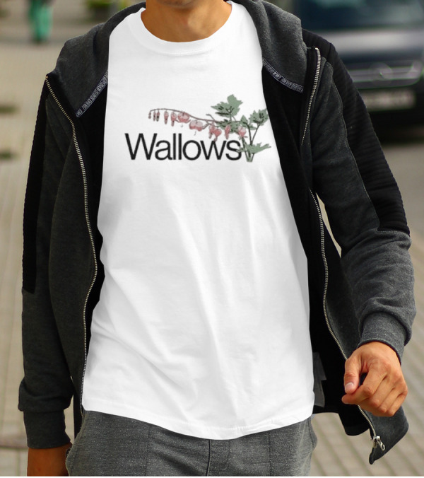 Wallows Red Flowers Green Leaves T-Shirt