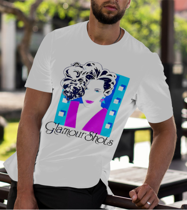 Retro 80s Glamour Shots Abstract T-Shirt