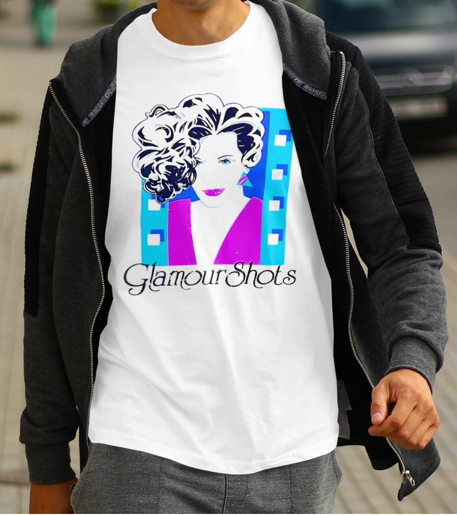 Retro 80s Glamour Shots Abstract T-Shirt