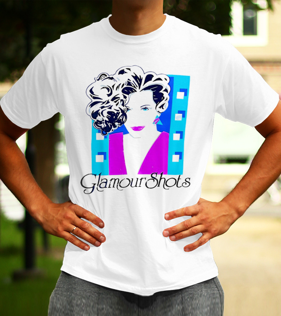 Retro 80s Glamour Shots Abstract T-Shirt