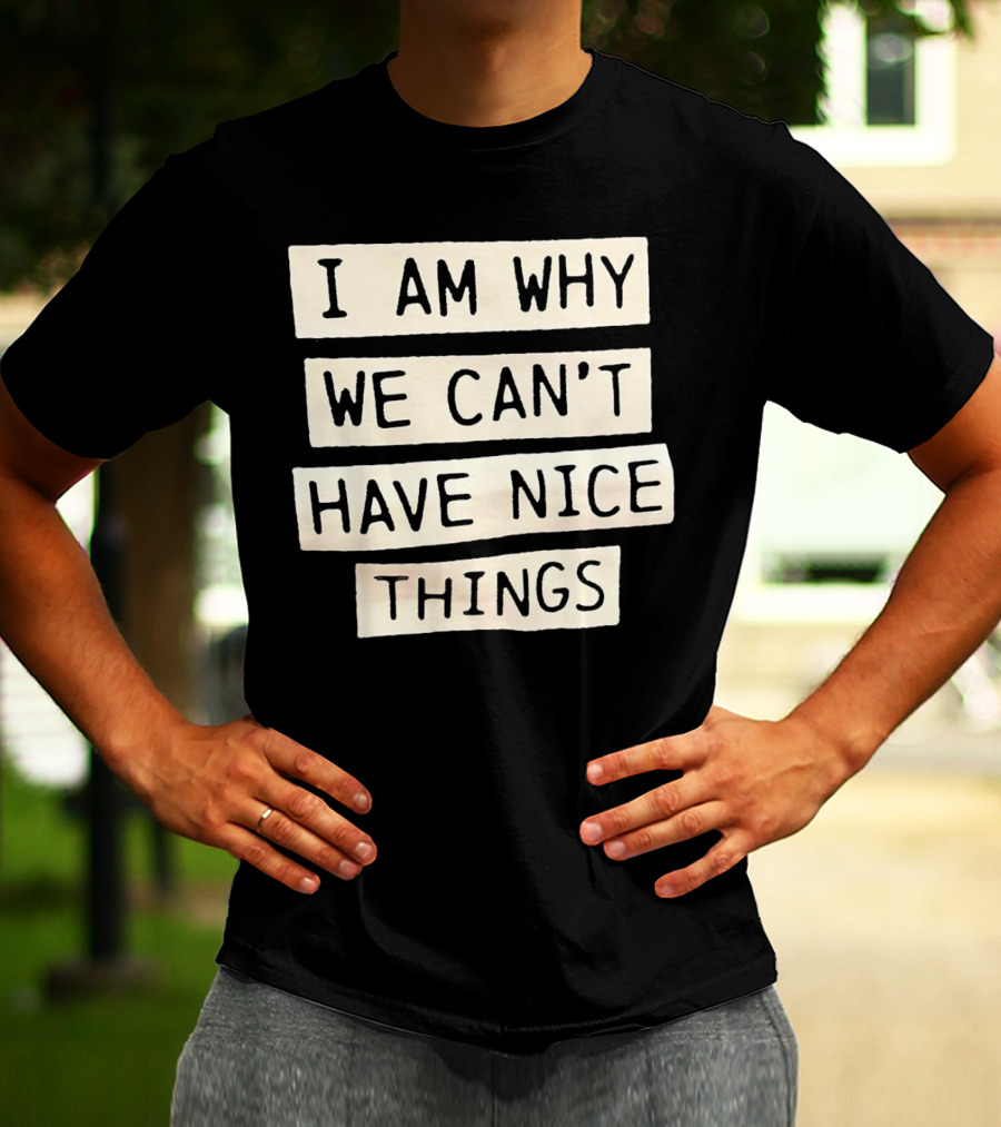 I Am Why We Can’t Have Nice Things Taylor Swift Inspired Phrase T-Shirt