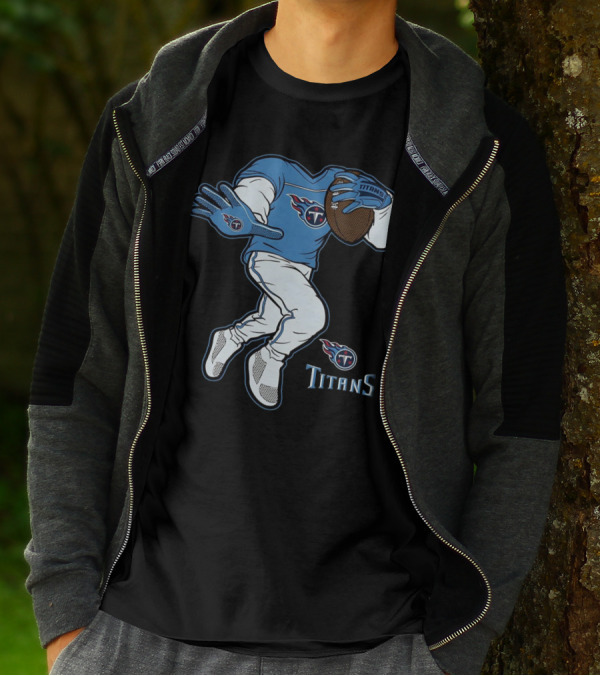 Tennessee Titans Stiff Arm Football Player T-Shirt