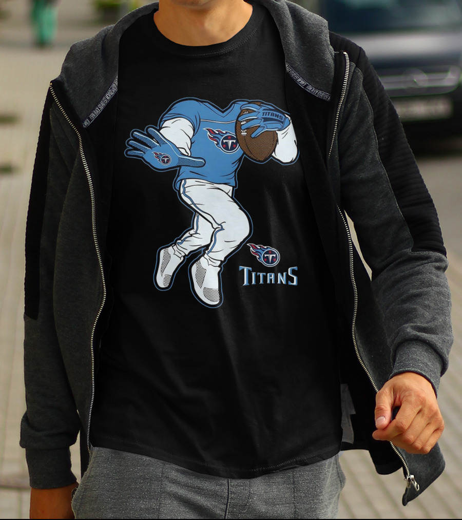 Tennessee Titans Stiff Arm Football Player T-Shirt