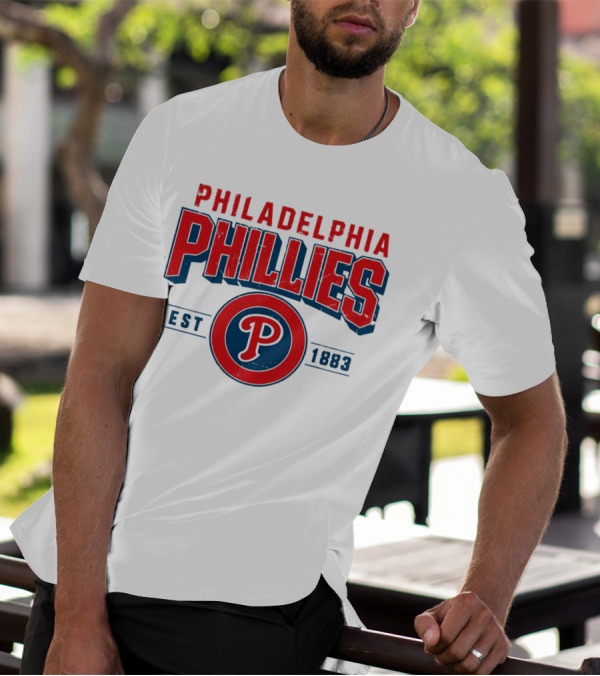Philadelphia Phillies Est 1883 Vintage Logo P T-Shirt
