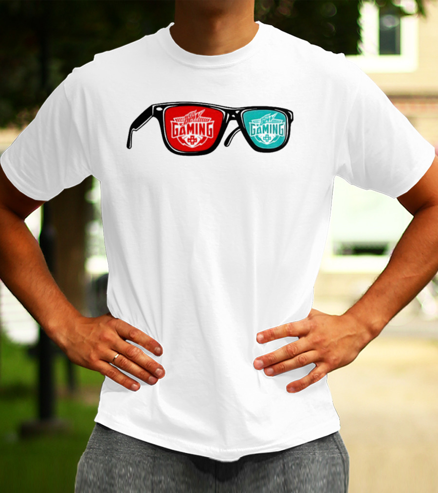 Gaming Spectacles Mtn Dew Red Blue Vibes T-Shirt