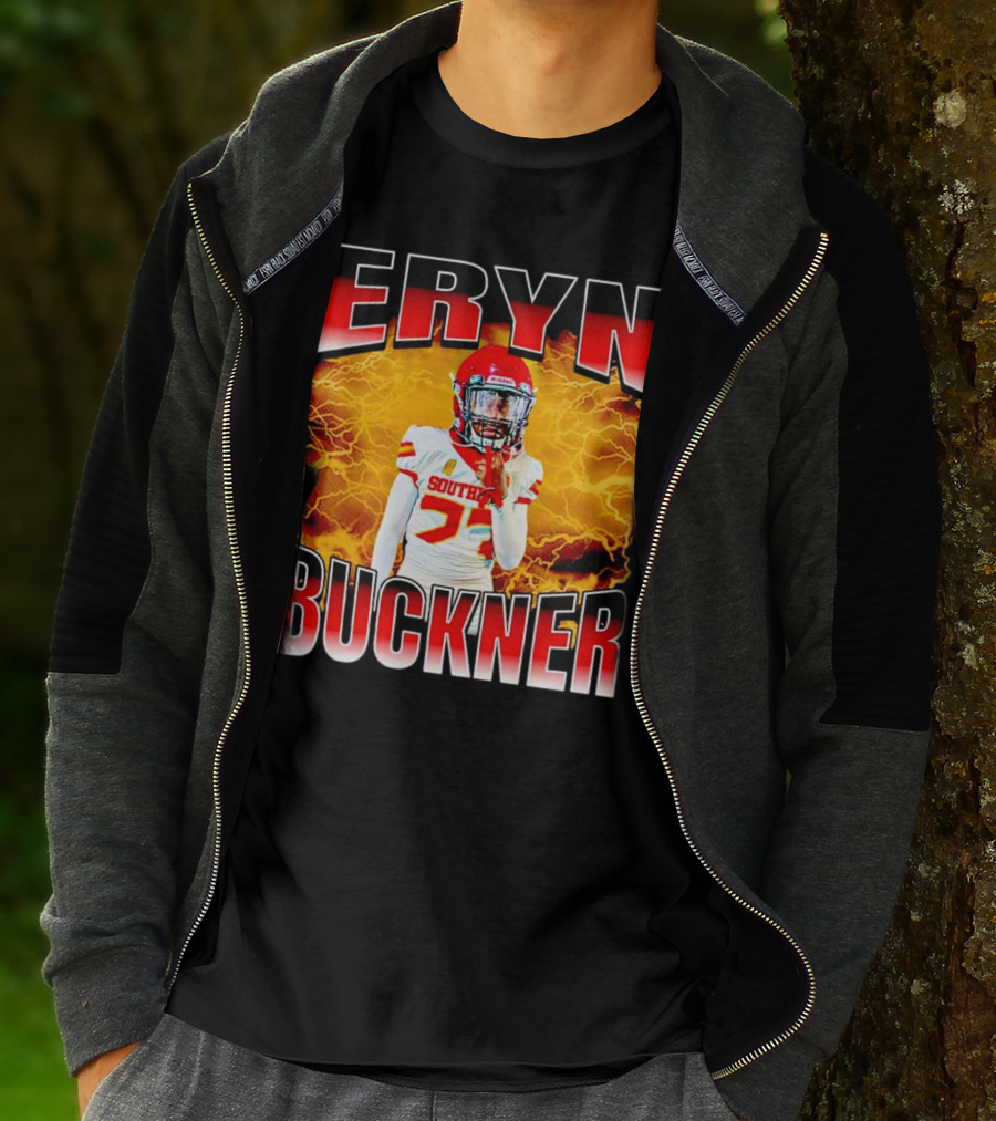 Eryn Buckner Southern Football Vintage Style With Lightning Background T-Shirt