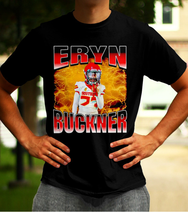 Eryn Buckner Southern Football Vintage Style With Lightning Background T-Shirt
