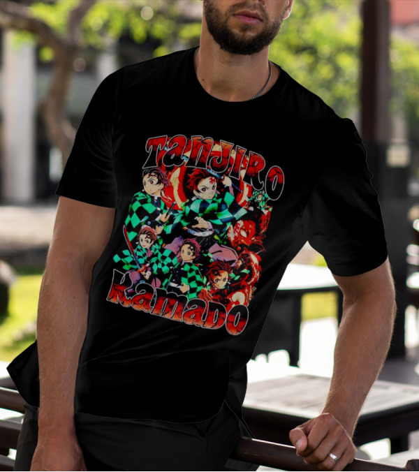 Tanjiro Kamado Vintage Anime Character Collection T-Shirt