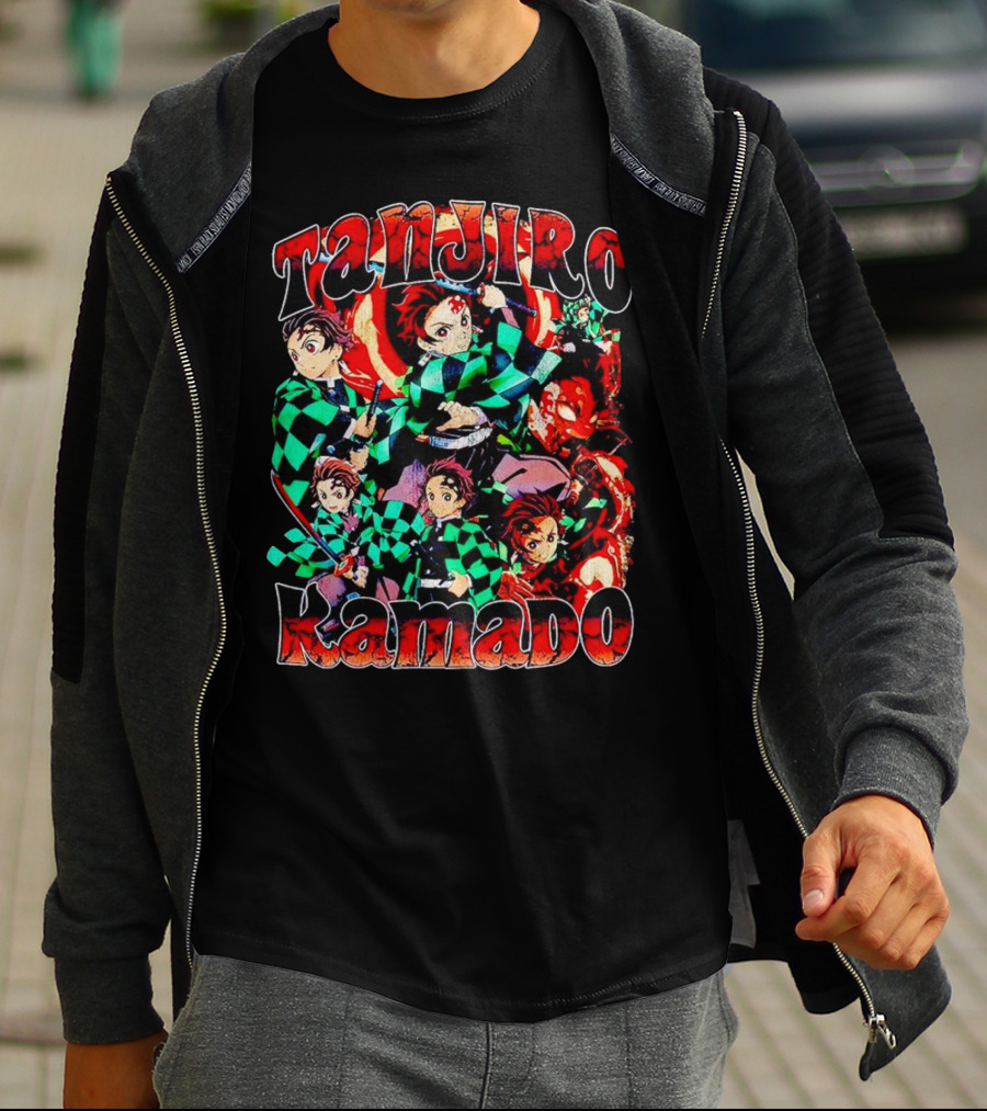 Tanjiro Kamado Vintage Anime Character Collection T-Shirt