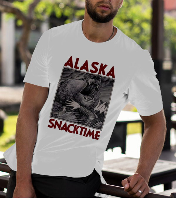 ALASKA SNACKTIME Bear Art By Ray Troll T-Shirt