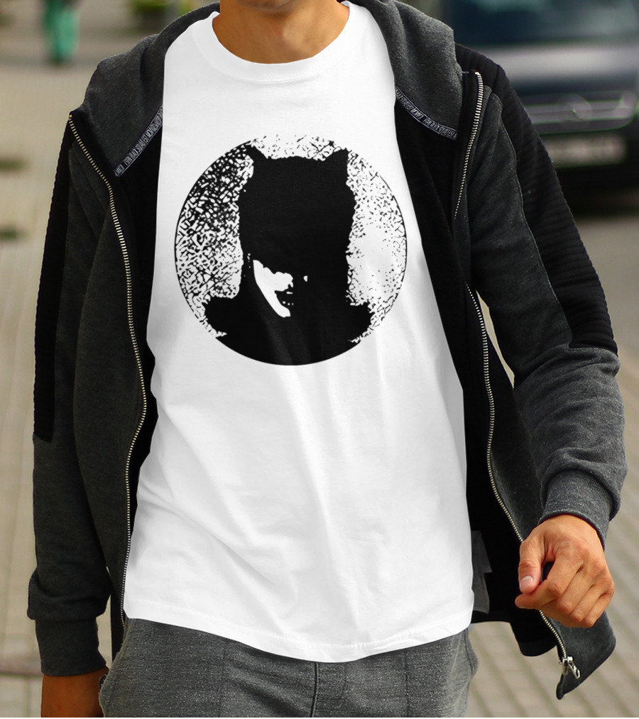 Batwoman The Boy Is Mine Dark Silhouette Circle T-Shirt