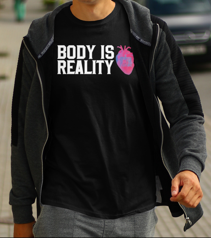 Body Is Reality Crimes Of The Future Heart T-Shirt